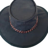 Lederhut Cowboyhut Jacaru 
Sonnenschutzhut  Lederhut mit geflochtenem Hutband