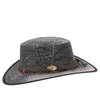 Lederhut Australischer Lederhut Cowboyhut knautschbarer Hut Jacaru 
Kängurulederhut Travellerhut 
stonewash Känguruleder Cowboyhut 