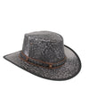 Lederhut Australischer Lederhut Cowboyhut knautschbarer Hut Jacaru 
Kängurulederhut Travellerhut 
stonewash Känguruleder Cowboyhut 