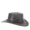 Lederhut Australischer Lederhut Cowboyhut knautschbarer Hut Jacaru 
Kängurulederhut Travellerhut 
stonewash Känguruleder Cowboyhut 