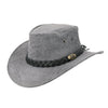 Australischerlederhut Känuruleder Outoorhut Damenhut Herrenhut Westernhut Cowboyhut geflochtenem Leder-Hutband.Stonewash Färbung