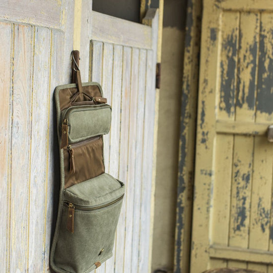 Kulturbeutel Kulturbeutel mit Hacken Travelkit Reiseetui Kosmetiktasche Kulturtasche 