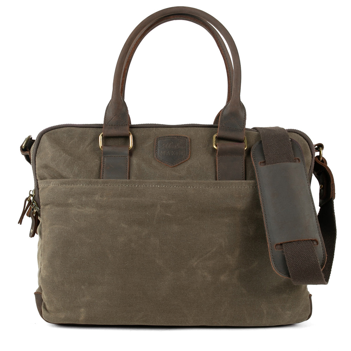 #Canvas #Gewachst #Leder #Laptoptasche #Vintage #Reisetasche #Wasserfest #Robust #Handgepäck #Tasche #15Zoll