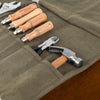 Mechanic Werkzeugrolle – robuster Tool Roll aus gewachstem Canvas & Leder