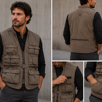 Outdoor-Weste aus Baumwolle – viele Taschen & maximale Freiheit