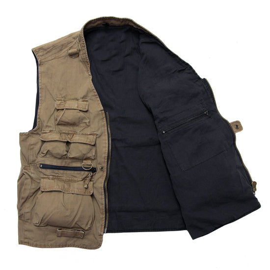 Westen Outdoorweste Freizeitweste gewachste Weste Waldweste Jagdweste Herrenweste Frauenweste Weste mit vielen Taschen 