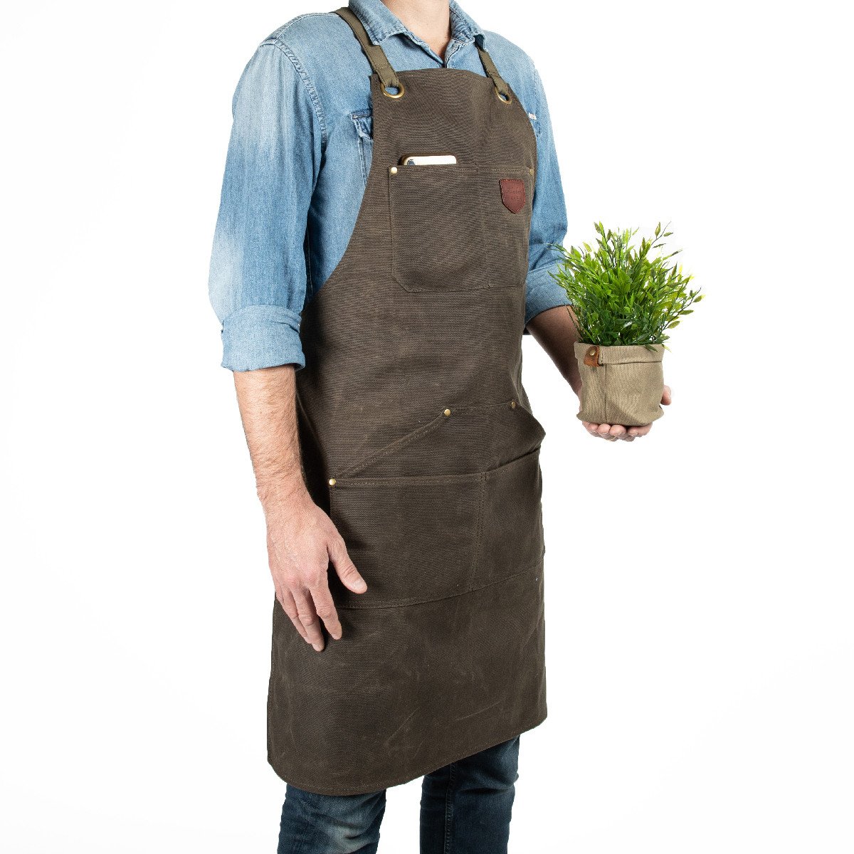 Kochschürze Gartenschürze Canvasschürze Kochen Backen 
Küche Garten Keller no 515