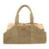 Aufbewahrungskorb Holz Korb Holztasche Aufbewahrungs Tasche Aufbewahrungskorb für alles Großer aufbewahrungskorb aufbewahrungstasche Aufbewahrungs Tasche aus Gewachstem Canvas 