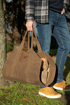 Lumberjack Holztasche aus gewachstem Canvas