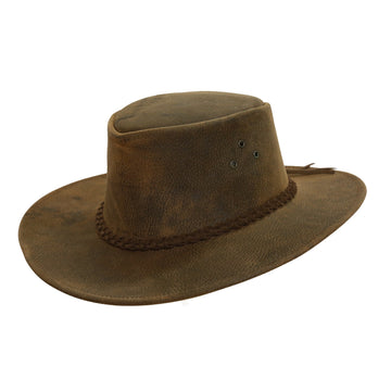 Allwetter Cowboy Lederhut für Kinder
Wind und Wetterhut  Wildlederhut Wanderhut Strandhut Sonnenhut 