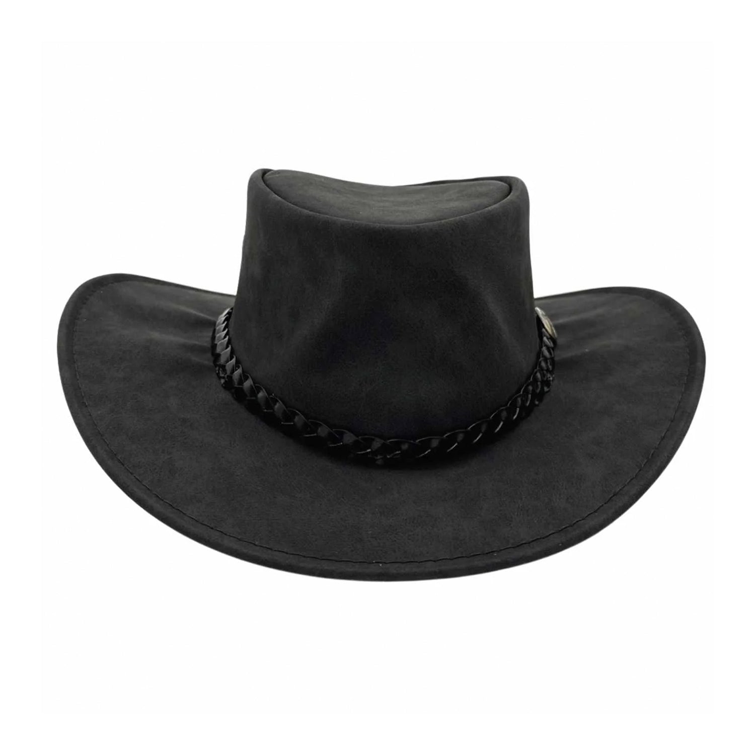 Australischer Hut  Hut aus veganem Leder 
wasserabweisender Hut Rangerhut 
Cowboyhut Wanderhut 