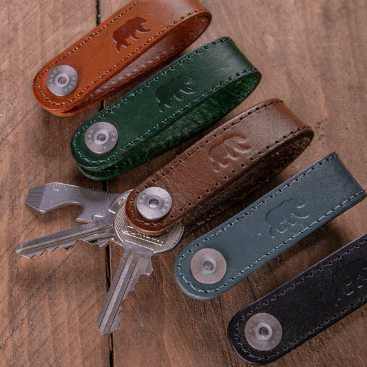 Loop Schlüsselbund aus Leder für 8 Schlüssel