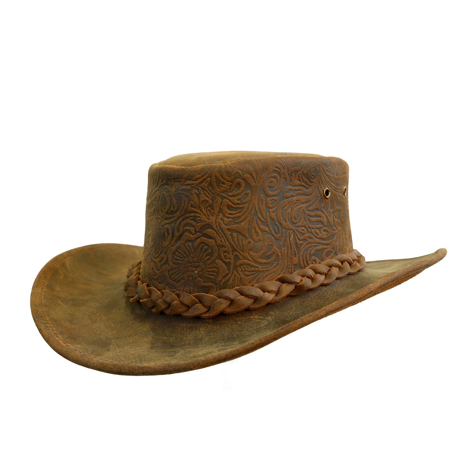 Allwetter Cowboy Lederhut für Kinder
Wind und Wetterhut  Wildlederhut Wanderhut Strandhut Sonnenhut 