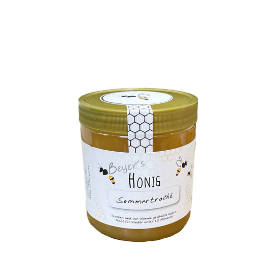 Honig Sommertracht Honig Bienen Bienenhnonig Beyers Honig Selbstgemachter Honig gesunder Honig Imker Imkerhonig  