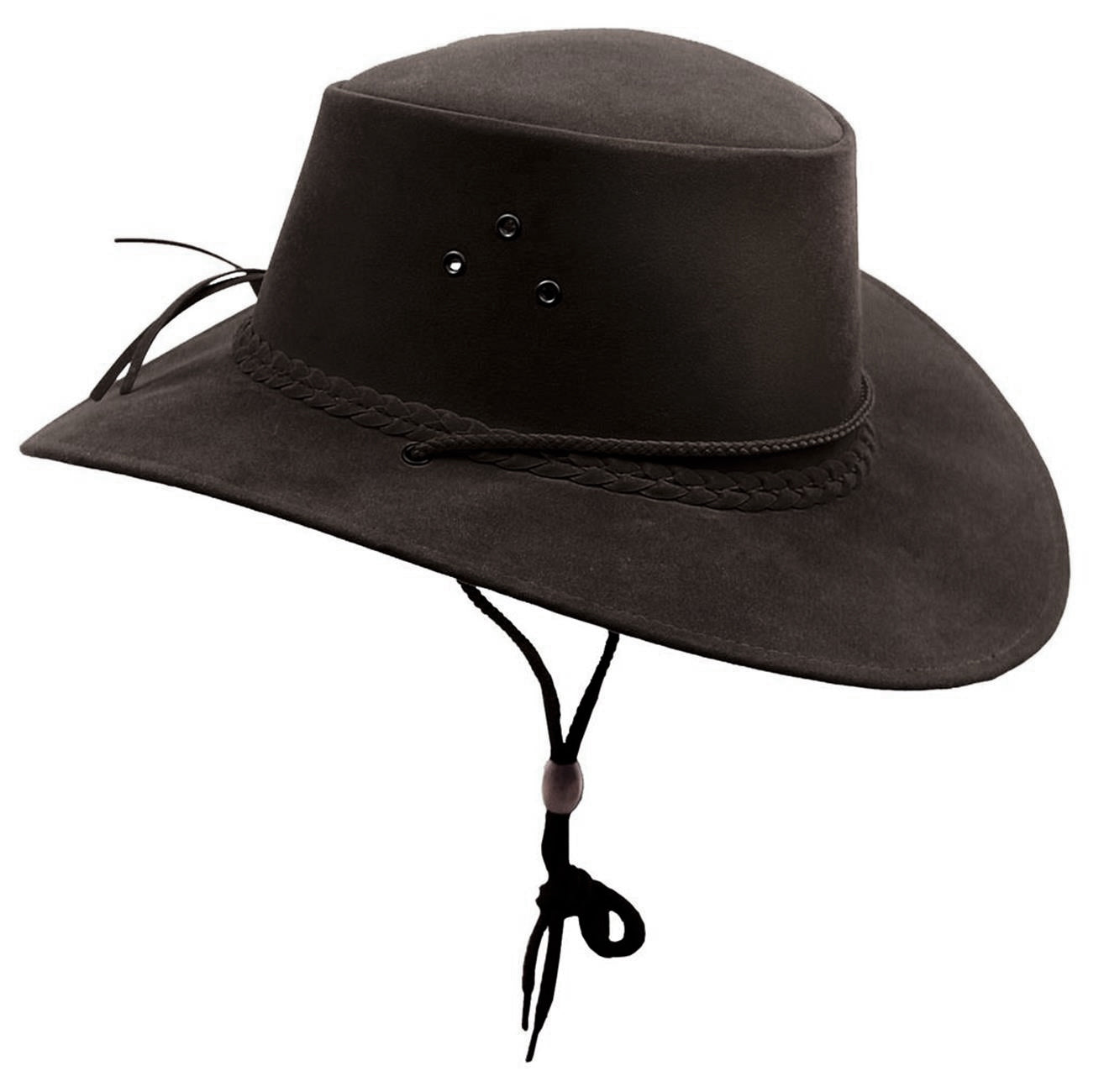 Sonnenhut Strandhut Karnevalshut Festivalhut formstabiler Hut veganes Leder SONNENSCHUTZFAKTOR Outbakkers 