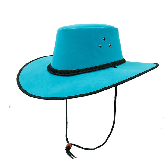 Sonnenhut Strandhut Karnevalshut Festivalhut formstabiler Hut veganes Leder SONNENSCHUTZFAKTOR Outbakkers 