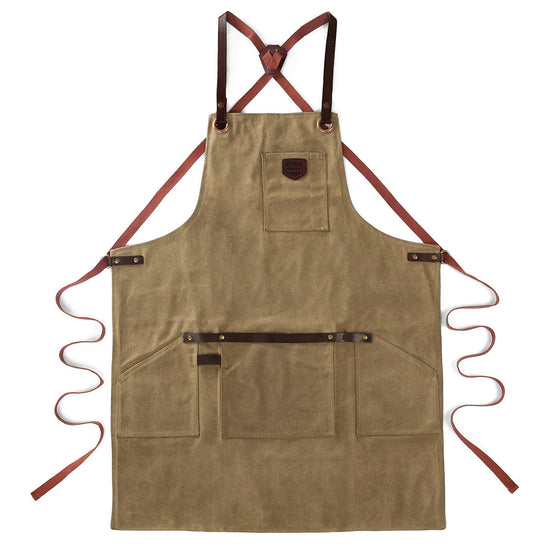 #Lederschürze #Canvas #Vollnarbenleder #Gewachst #Handwerk #Wasserabweisend #Schürze #Grillschürze #Werkstatt #Unisex #Langlebig