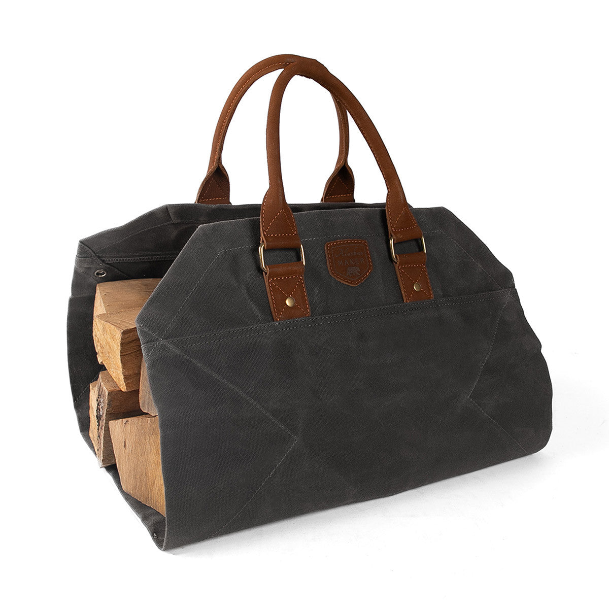 Aufbewahrungskorb Holz Korb Holztasche Aufbewahrungs Tasche Aufbewahrungskorb für alles Großer aufbewahrungskorb aufbewahrungstasche Aufbewahrungs Tasche aus Gewachstem Canvas 
