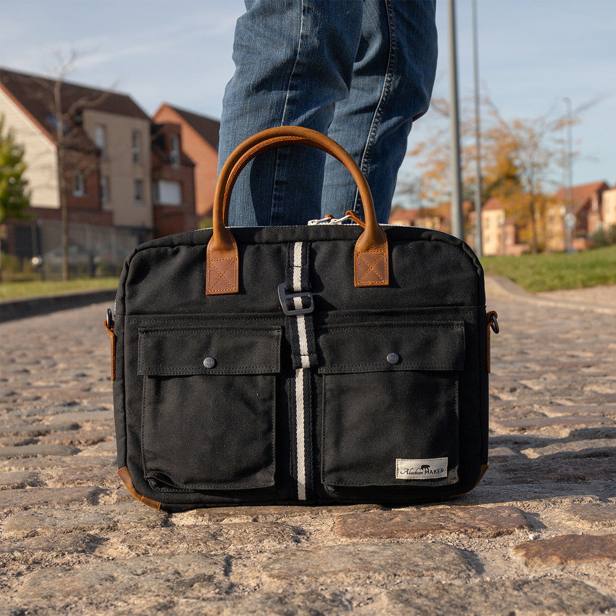 #Nachhaltig #Recycelt #Canvas #Laptoptasche #Wasserfest #Umweltfreundlich #Upcycling #15Zoll #KENAÏ #MinimalDesign