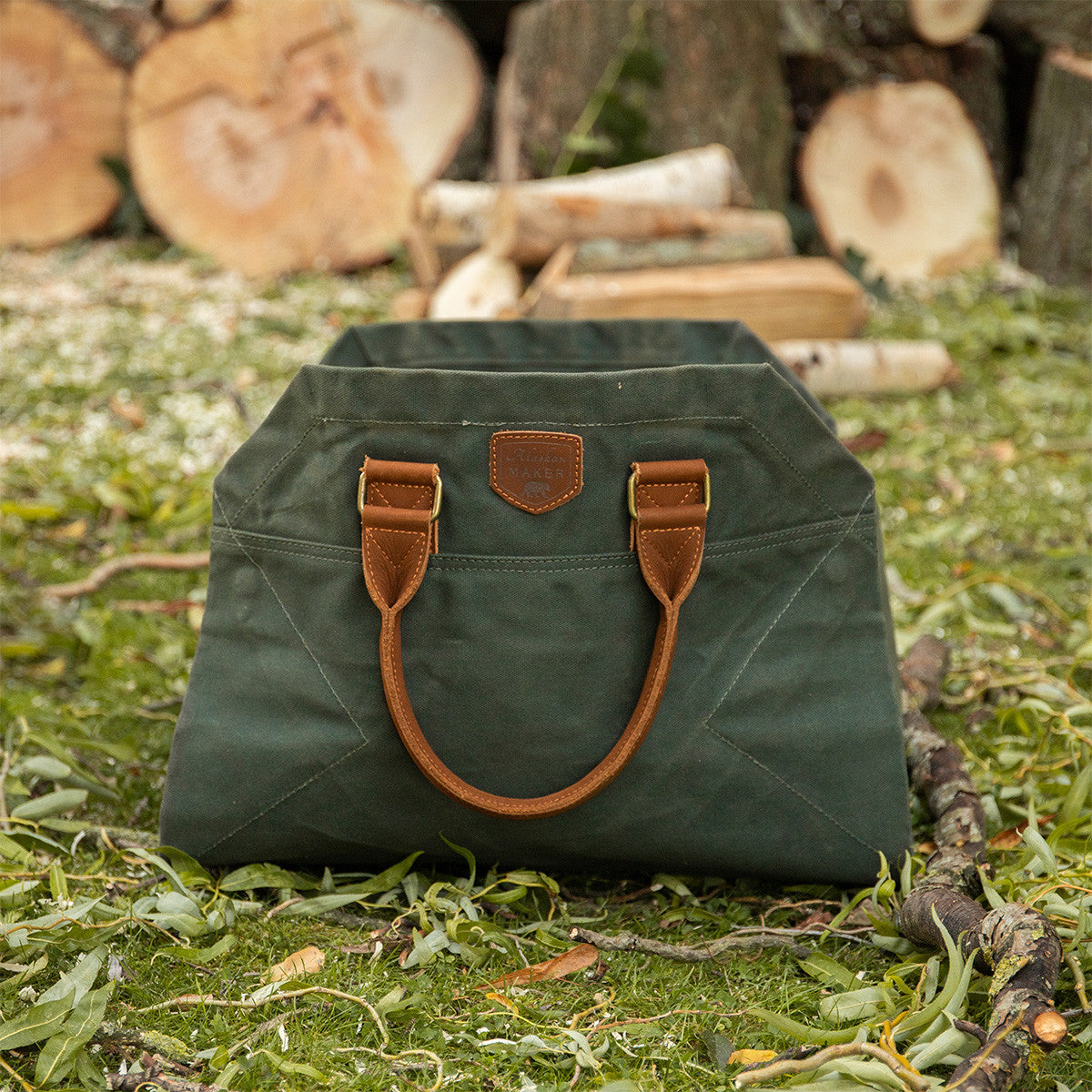 Aufbewahrungskorb Holz Korb Holztasche Aufbewahrungs Tasche Aufbewahrungskorb für alles Großer aufbewahrungskorb aufbewahrungstasche Aufbewahrungs Tasche aus Gewachstem Canvas 
