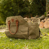 Craftwood Feuerholztasche – flexible 2-in-1-Holztasche aus gewachstem Canvas
