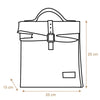 Lunch bag Rambler -Isolierte Kühltasche aus gewachstem Canvas und Leder