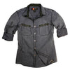 Leichte Damenbluse Freizeitbluse Freizeithemd Westernhemd Westernbluse Safaribluse 