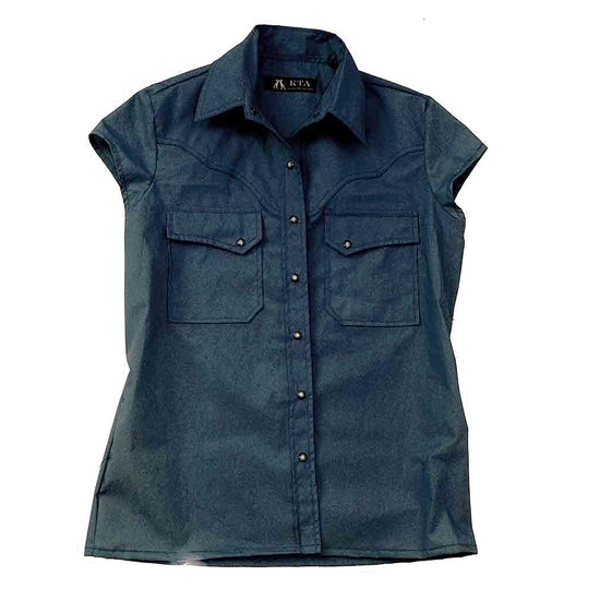 Leichte Damenbluse Freizeitbluse Freizeithemd Westernhemd Westernbluse Safaribluse  Damenbluse ohne Ärmel Westenbluse 