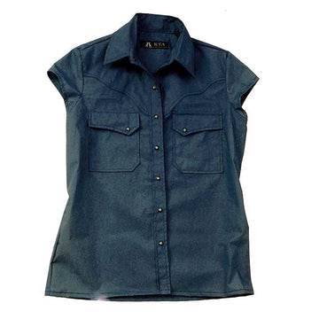 Leichte Damenbluse Freizeitbluse Freizeithemd Westernhemd Westernbluse Safaribluse  Damenbluse ohne Ärmel Westenbluse 