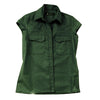 Leichte Damenbluse Freizeitbluse Freizeithemd Westernhemd Westernbluse Safaribluse  Damenbluse ohne Ärmel Westenbluse 