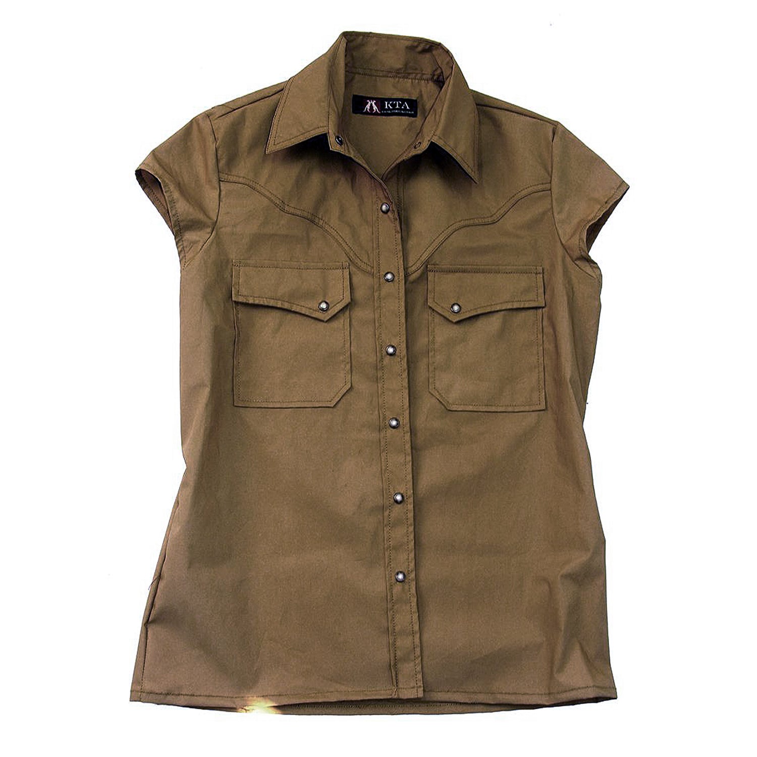 Leichte Damenbluse Freizeitbluse Freizeithemd Westernhemd Westernbluse Safaribluse  Damenbluse ohne Ärmel Westenbluse 