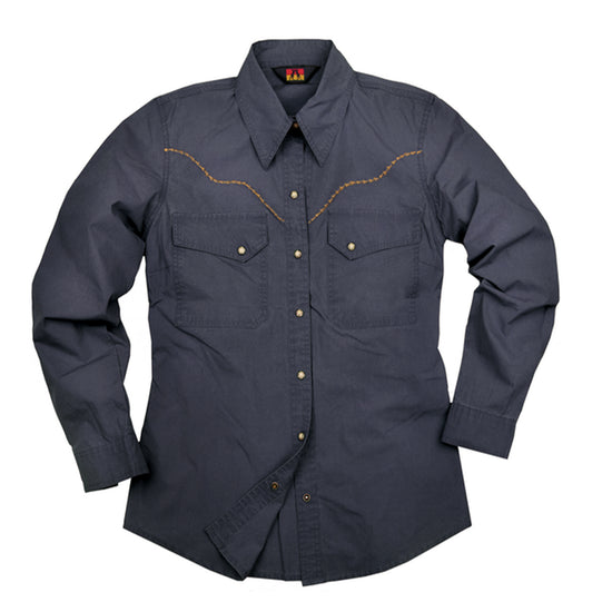 Leichte Damenbluse Freizeitbluse Freizeithemd Westernhemd Westernbluse Safaribluse 