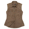 Leichte Damenbluse Freizeitbluse Freizeithemd Westernhemd Westernbluse Safaribluse  Damenbluse ohne Ärmel Westenbluse 