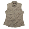 Leichte Damenbluse Freizeitbluse Freizeithemd Westernhemd Westernbluse Safaribluse  Damenbluse ohne Ärmel Westenbluse 