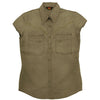 Leichte Damenbluse Freizeitbluse Freizeithemd Westernhemd Westernbluse Safaribluse  Damenbluse ohne Ärmel Westenbluse 