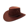 Australian Kids Leather Hat – Robuster Allwetter-Cowboyhut aus Leder mit UPF 50+