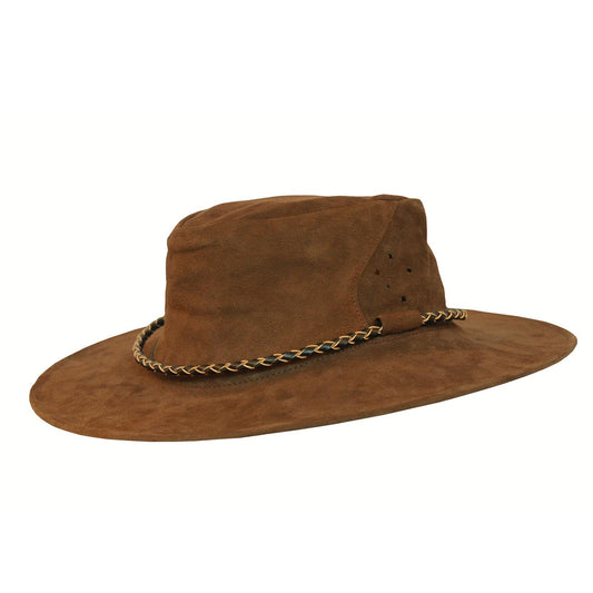 Allwetter Cowboy Lederhut für Kinder
Wind und Wetterhut  Wildlederhut Wanderhut Strandhut Sonnenhut 