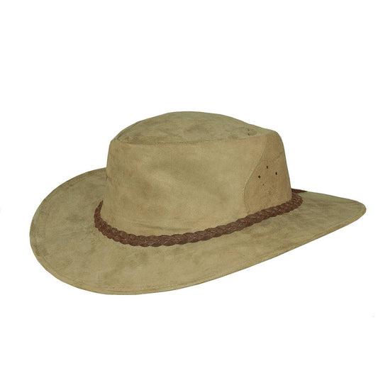 Allwetter Cowboy Lederhut für Kinder
Wind und Wetterhut  Wildlederhut Wanderhut Strandhut Sonnenhut 
