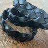 Lederarmband Lederhutband Lederbastelband Geflochtenes Lederband Geflochtenes Hutband aus leder geflochtenes Lederhutband 