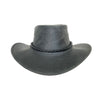 William Junior- Kinder Lederhut in schwarz, tobacco & braun- Kinnband inklusive