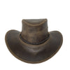 William Junior- Kinder Lederhut in schwarz, tobacco & braun- Kinnband inklusive