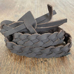 Lederarmband Lederhutband Lederbastelband Geflochtenes Lederband Geflochtenes Hutband aus leder geflochtenes Lederhutband 
