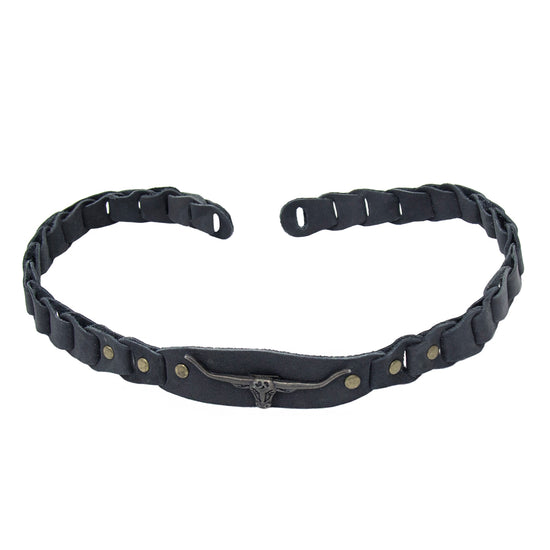 Wechselhutband Hutband aus leder mit zähnen Hutband für aussen Lederhutband 