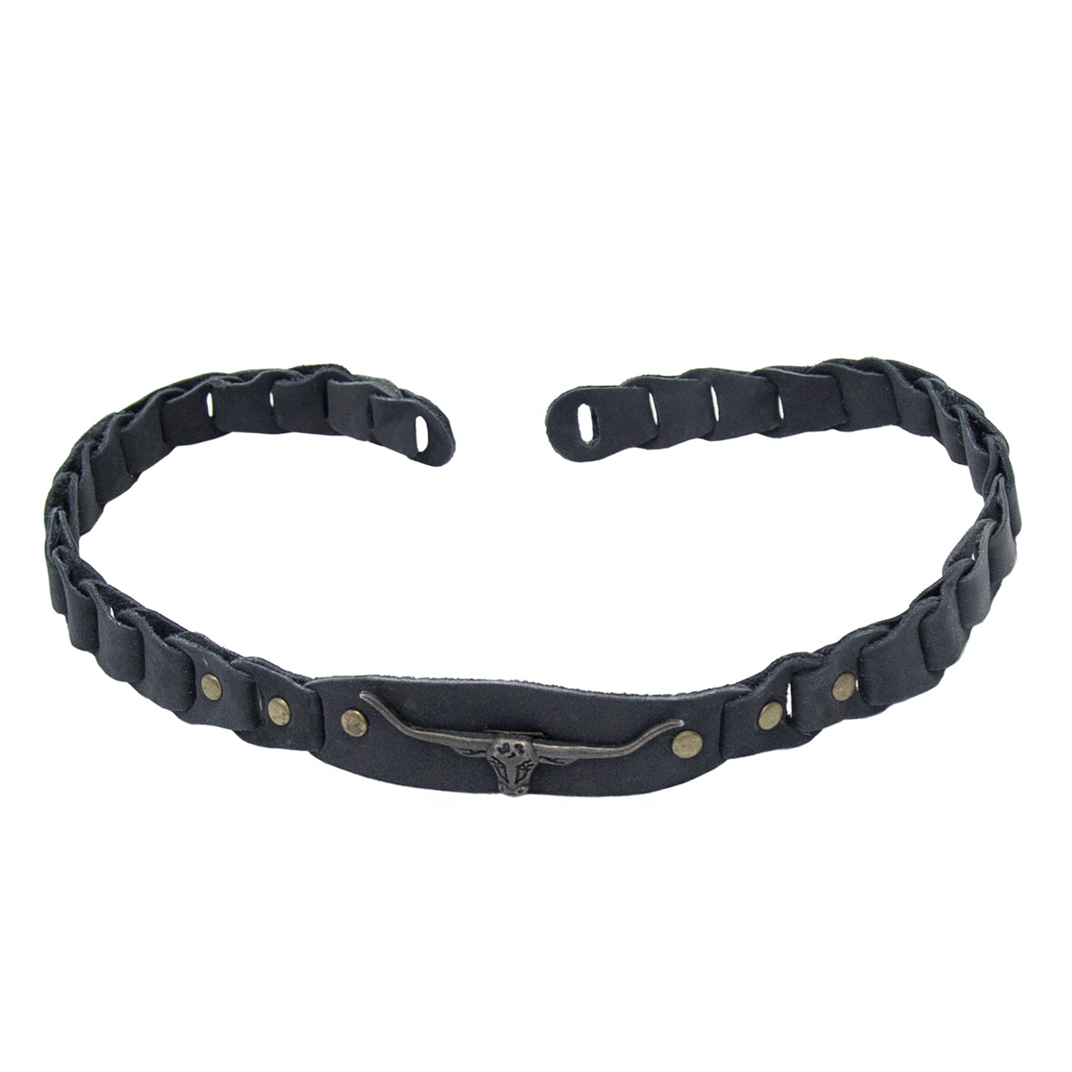 Wechselhutband Hutband aus leder mit zähnen Hutband für aussen Lederhutband 