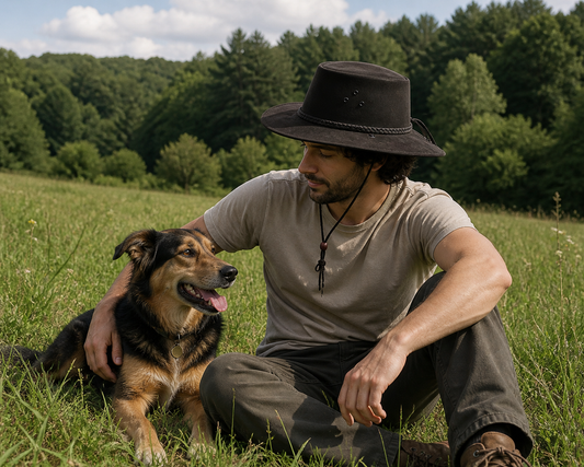 Soaka – Unisex Cowboyhut in Wildleder-Optik, Schwarz