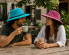Soaka – Unisex Cowboyhut Wildleder-Optik | Sonderposten | Grasgrün, Pink & Aqua