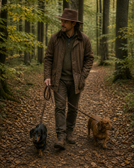 Traveller – Australischer Känguruleder Hut in Größe S