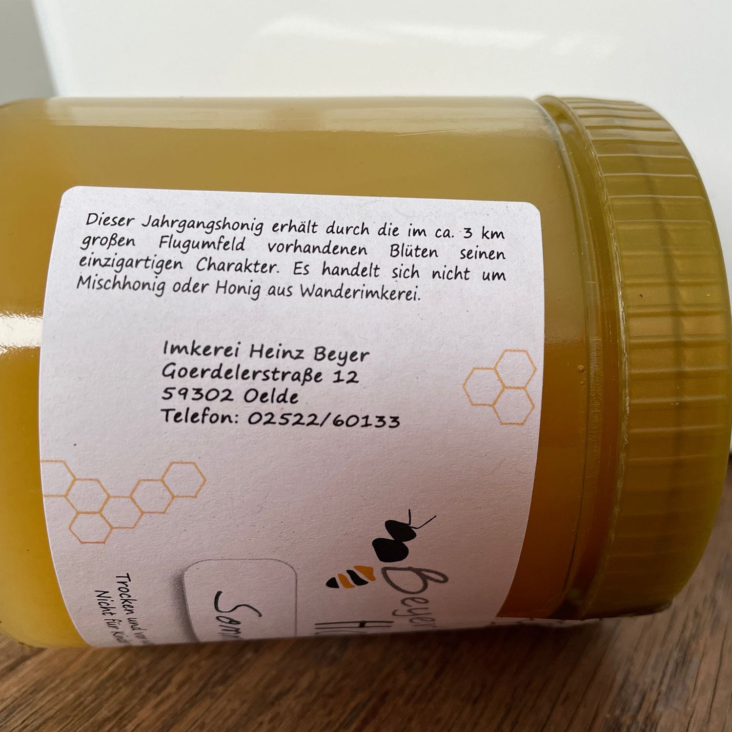 Honig Sommertracht Honig Bienen Bienenhnonig Beyers Honig Selbstgemachter Honig gesunder Honig Imker Imkerhonig  