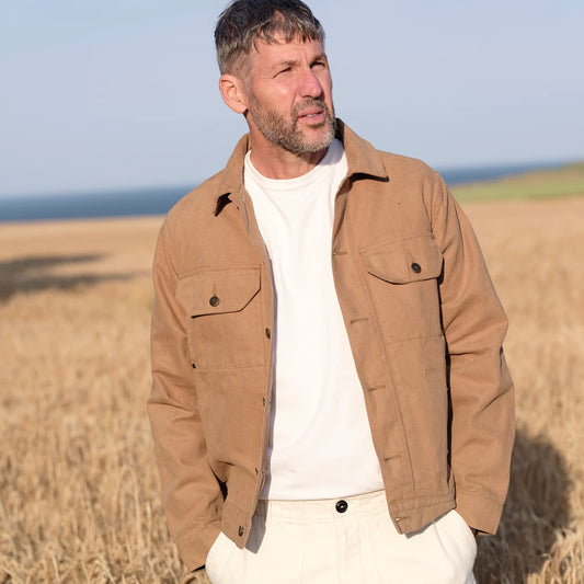 The Drivers Jacket aus Baumwoll-Halbpanamagewebe hergestellt in Großbritannien (Kopie)