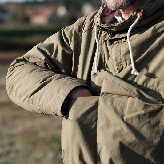The Explorer Smock- gewachste Überziehjacke hergestellt in Großbritannien